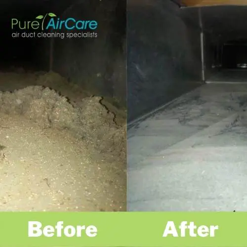Advanced Air Duct Cleaning Service Before & After Images