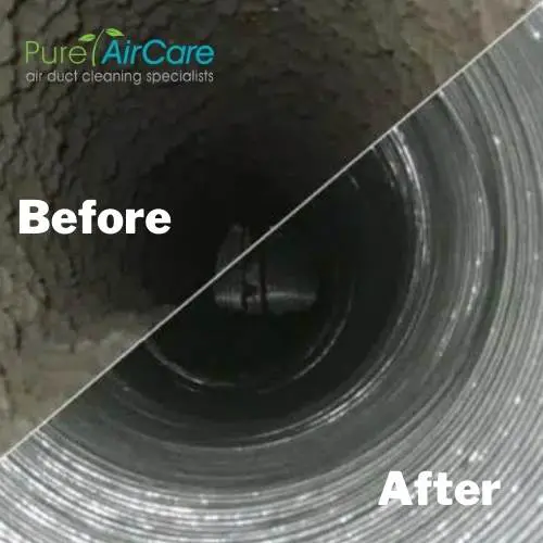 Before & After Images of Dryer Vent Cleaning Services